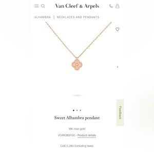 Van Cleef & Arpels Sweet Alhambra Pendant Necklace
